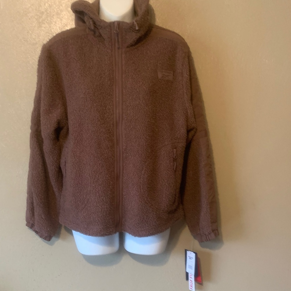 Reebok Brown Fleece Jacket